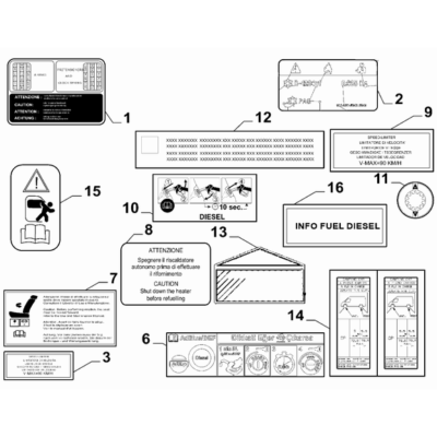 FIAT Ducato 2021-Present Prescription And Information Name Plate Plate