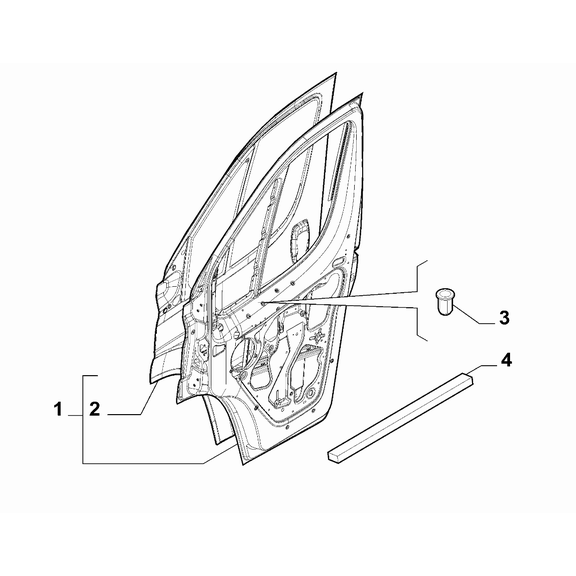 FIAT Ducato 2021-Present Side Front Doors Rivet