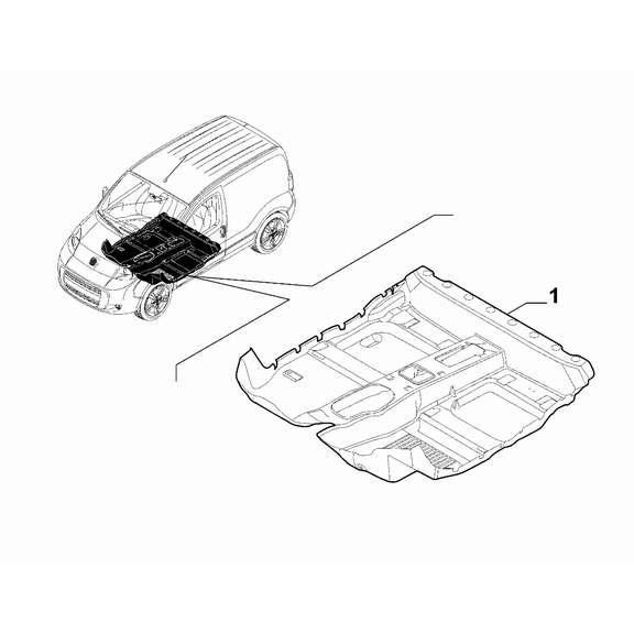 FIAT Fiorino 2022-Present Passenger Side Mat Mat