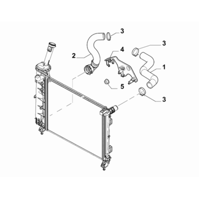 FIAT 500 2007-2016 Radiator And Leads Collar