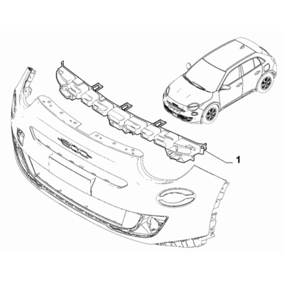 FIAT 600 2023-Present Front Bumper Wick