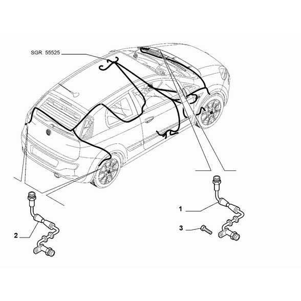 FIAT Abarth Punto Evo 2010-2013 Hydraulic Brake System Screw