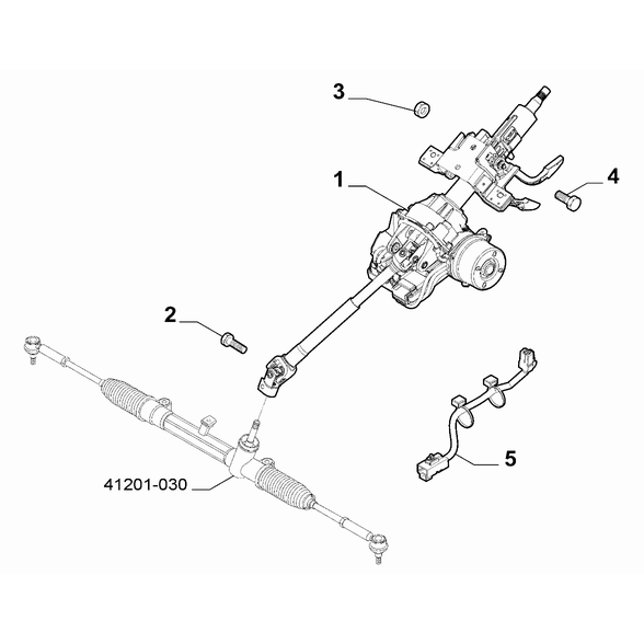 FIAT 500L 2012-2022 Steering Gear Electric Cable