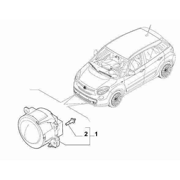 FIAT 500L 2012-2022 Outer Lighting Bulb