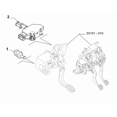 FIAT Fiorino 2007-2021 Clutch Release Hydraulic Control Sensor