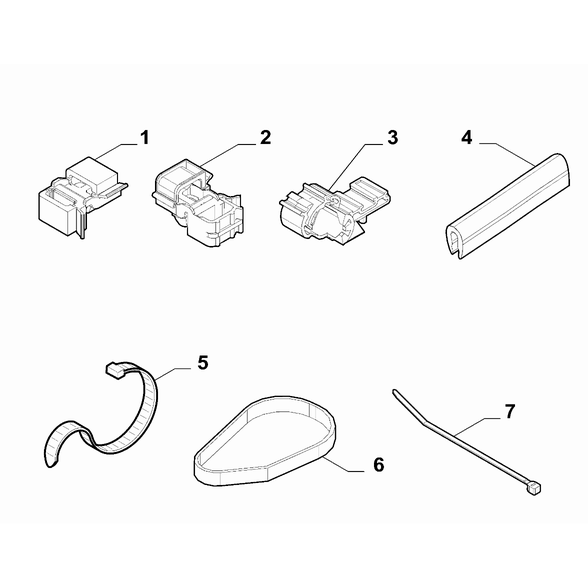 FIAT 500 2007-2016 Cable Set Fixings Strap