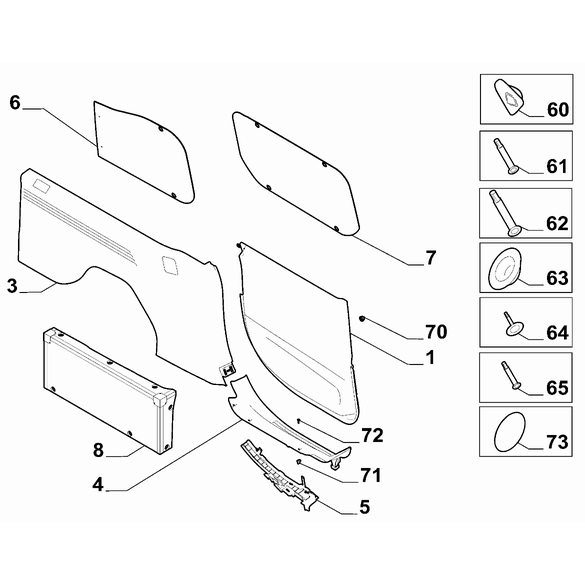 FIAT Doblo 2023-Present Interior Trim Protection Film