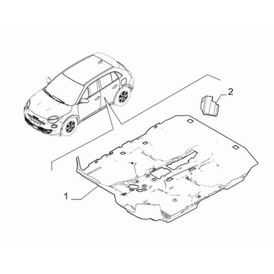 FIAT 600 2023-Present Passenger Side Mat Mat