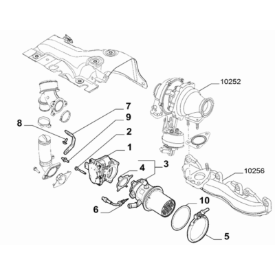 FIAT Ducato 2021-Present Exhaust Gas Control Device Screw