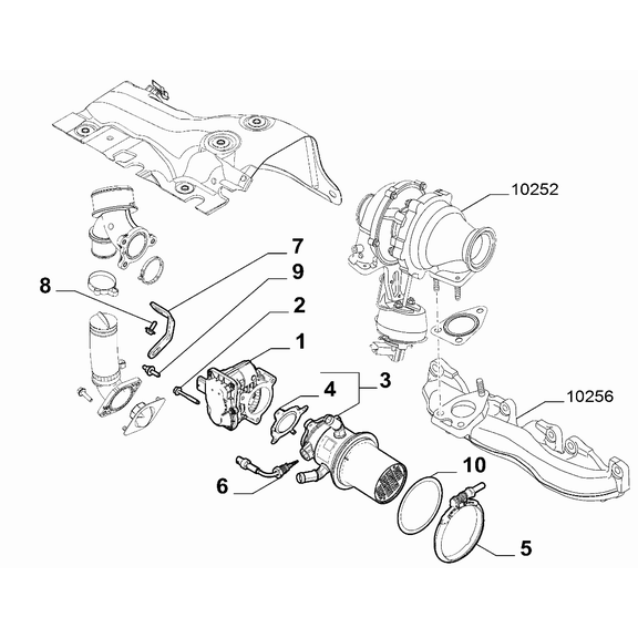 FIAT Ducato 2021-Present Exhaust Gas Control Device Screw