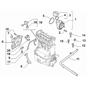 FIAT 500L 2012-2022 Lubrication System Cap