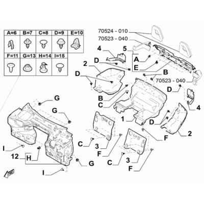 FIAT 124 Spider 2017-2020 Insulation And Padding Covering
