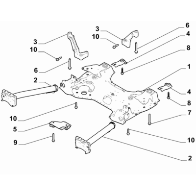 FIAT Doblo 2023-Present Power Plant Suspensions Bracket