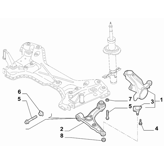 FIAT Ducato 2006-2020 Front Suspension Screw