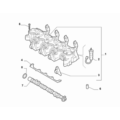 FIAT Abarth Punto Evo 2010-2013 Distribution Camshaft