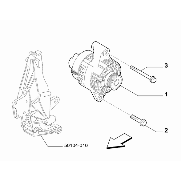FIAT Abarth 595 2012-Present Current Generating System Alternator