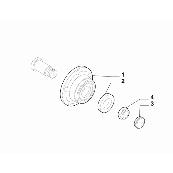 FIAT 500L 2012-2022 Rear Stub Shaft Nut