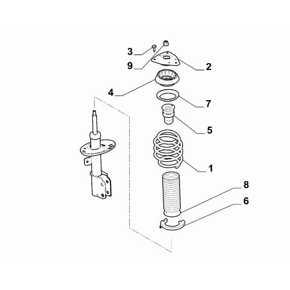 FIAT Doblo 2023-Present Front Suspension Spring