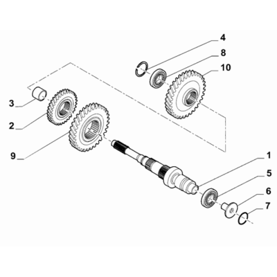 FIAT 500X 2016-Present Spur Reduction Gearing Ring