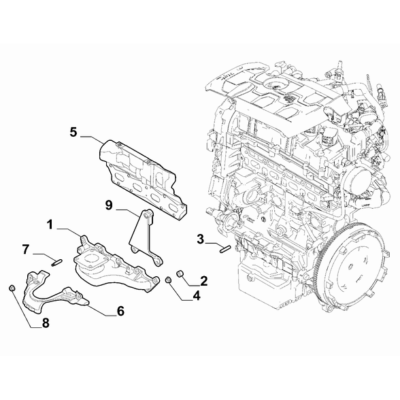 FIAT 124 Spider 2017-2020 Exhaust Manifold Seal Gasket