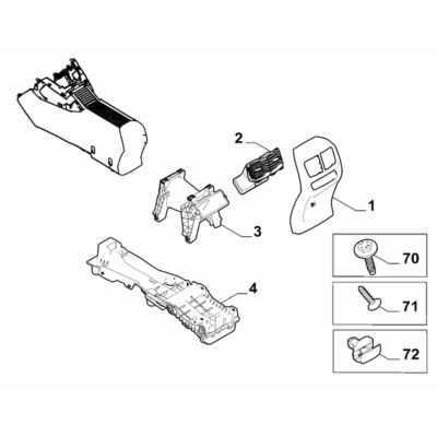 FIAT Doblo 2023-Present Dashboard (Console) Diffuser