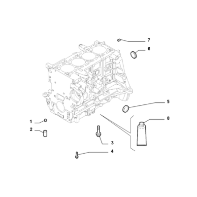 FIAT Fiorino 2007-2021 Crankcase And Cylinder Head Bush