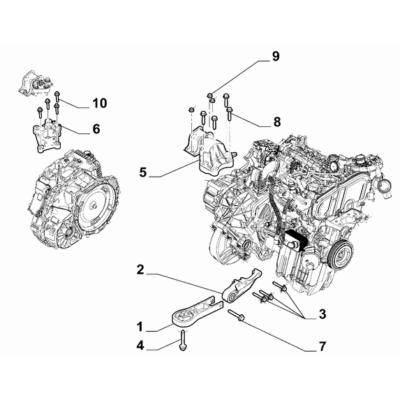 FIAT Ducato 2021-Present Power Plant Suspensions Screw