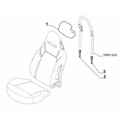 FIAT Abarth 500e 2023-Present Front Seat Lining Bushing