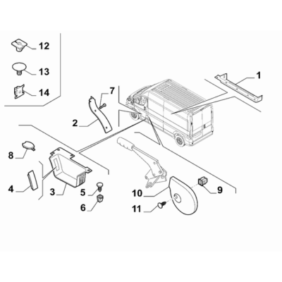 FIAT Ducato 2006-2020 Interior Trim Plug