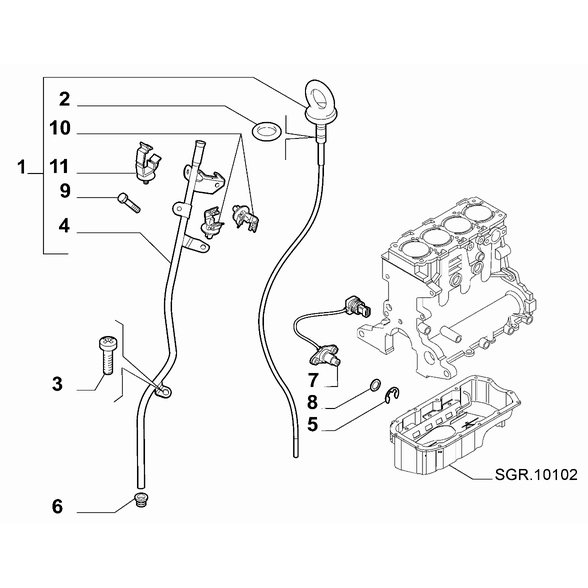 FIAT Doblo 2011-2022 Lubrication System Clip