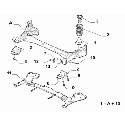 FIAT Doblo 2023-Present Rear Suspension Bracket