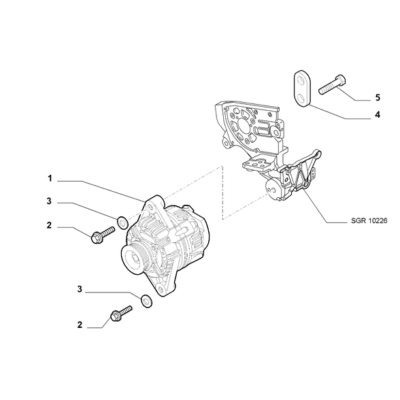 FIAT Doblo 2011-2022 Current Generating System Screw