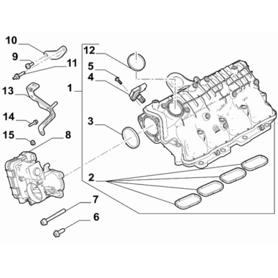 FIAT Fiorino 2022-Present Intake Manifold Right Throttle Body