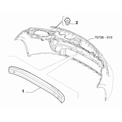 FIAT 500L 2012-2022 Front Bumper Pad