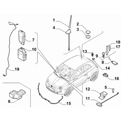 FIAT 500e 2013-Present Car Radio Devices Support