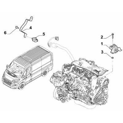 FIAT Ducato 2021-Present Power Plant Suspensions Clip