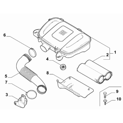 FIAT 500 2016-Present Air Cleaner And Ducts Pad