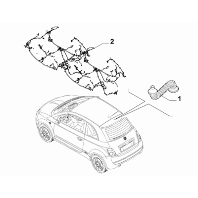 FIAT 500 2016-Present Additional Cables Assemblage Cable Harness