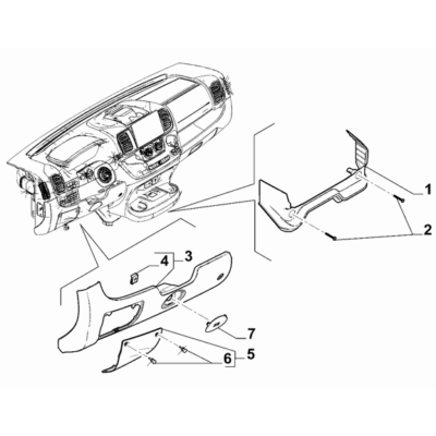 FIAT Ducato 2021-Present Instrument Panel Screw