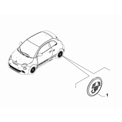 FIAT Abarth 500e 2023-Present Wheels Ornament