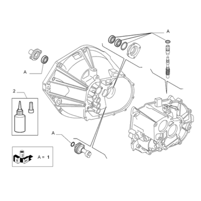 FIAT Fiorino 2022-Present Transmission Case And Covers Sealer