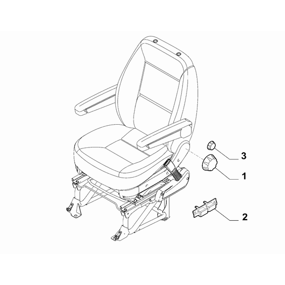 FIAT Ducato 2021-Present Front Seats Knob