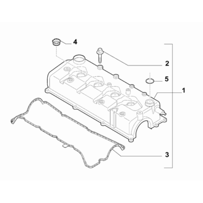 FIAT 124 Spider 2017-2020 Crankcase And Cylinder Head Cover