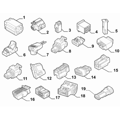FIAT Abarth 595 2012-Present Cable Assembly Connectors Connector Kit