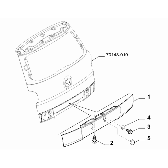 FIAT 500L 2012-2022 Outer Trim Mouldings Spacer