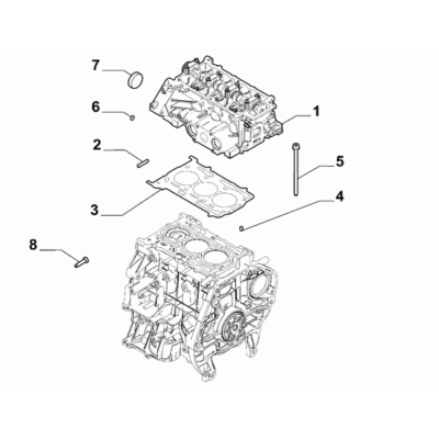 FIAT 500 2016-Present Crankcase And Cylinder Head Head Gasket