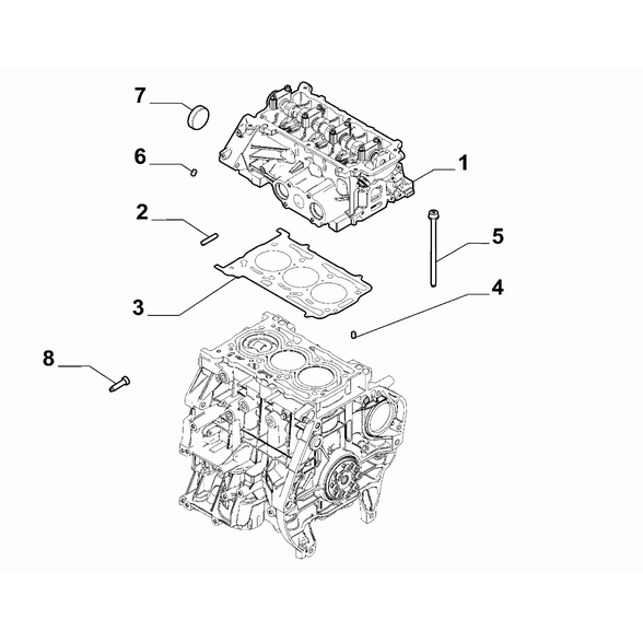 FIAT 500 2016-Present Crankcase And Cylinder Head Head Gasket