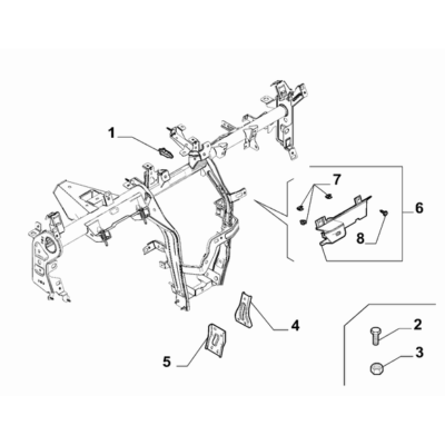 FIAT 500e 2013-Present Instrument Panel Clip