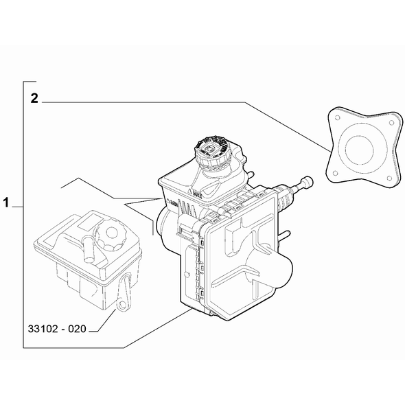 FIAT 500e 2013-Present Hydraulic Brake System Pump