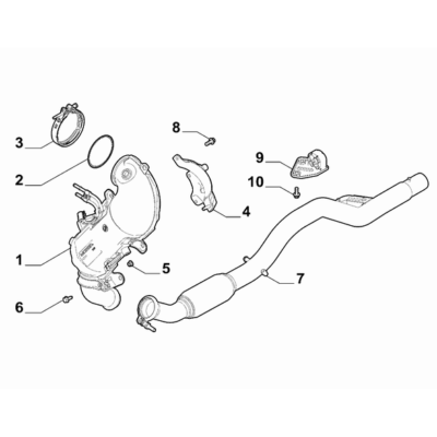 FIAT 500X 2016-Present Exhaust Piping Collar